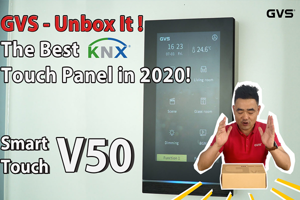 KNX智能觸摸屏V50開箱